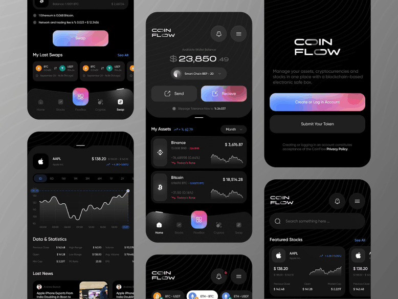 案例1-【Coin Flow - 加密货币app】